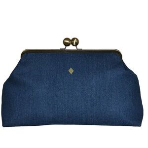 New Oversize Coin Purse in Denim